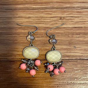 Coral Drop Earrings